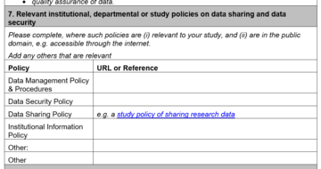 MRC Data Management Plan section 7 MRC Data Management Plan section 7